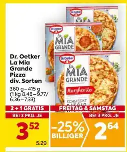 Billa Dr. Oetker La Mia Grande Pizza div. Sorten Angebot