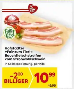 Billa Hofstädter Fair zum Tier! Bauchfleischstreifen vom Strohwohlschwein Angebot
