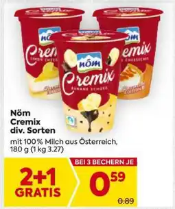Billa Nöm Cremix div. Sorten Angebot