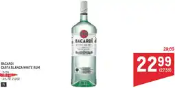 Metro Bacardi carta blanca white rum Angebot
