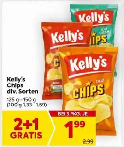Billa Kelly's Chips div. Sorten Angebot