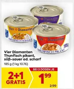 Billa Vier Diamanten Thunfisch pikant, süß-sauer od. scharf Angebot