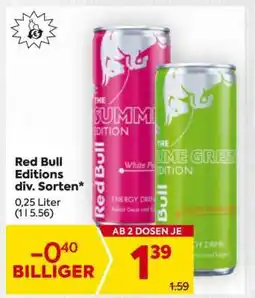 Billa Red Bull Editions div. Sorten Angebot