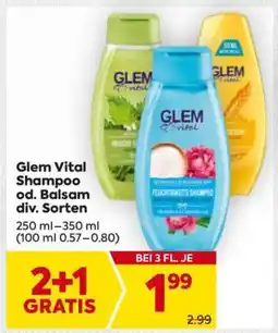Billa Glem Vital Shampoo od. Balsam div. Sorten Angebot