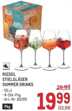 Metro Riedel stielgläser summer drinks Angebot