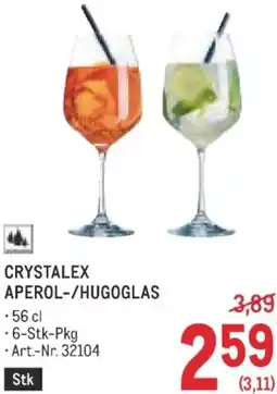 Metro Crystalex aperol-/hugoglas Angebot