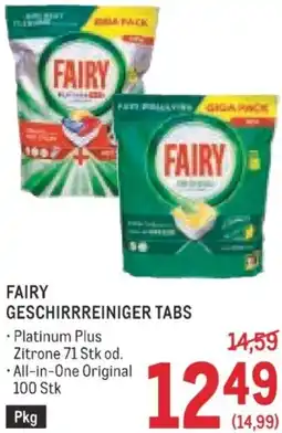 Metro Fairy geschirrreiniger tabs Angebot