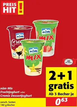 Nah&Frisch nöm Mix Fruchtjoghurt oder Cremix Dessertjoghurt Angebot