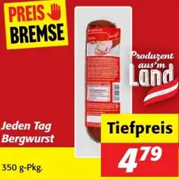 Nah&Frisch Jeden Tag Bergwurst Angebot