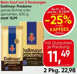 Eurospar Dallmayr Prodomo Angebot
