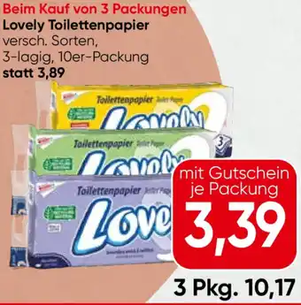 Eurospar Lovely Toilettenpapier Angebot