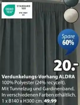 JYSK Verdunkelungs-vorhang aldra Angebot