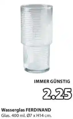 JYSK Wasserglas ferdinand Angebot