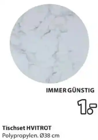 JYSK Tischset hvitrot Angebot