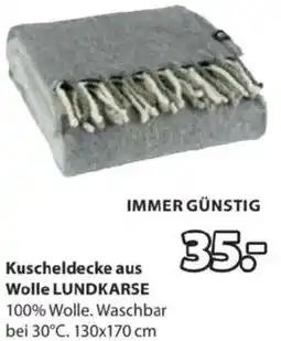 JYSK Kuscheldecke aus wolle lundkarse Angebot