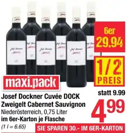 Maximarkt Josef Dockner Cuvée DOCK Zweigelt Cabernet Sauvignon Angebot