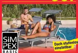 Maximarkt Simpex Basic Alu-Dreibeinliege Angebot