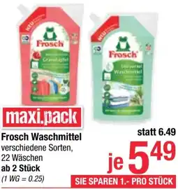 Maximarkt Frosch Waschmittel Angebot