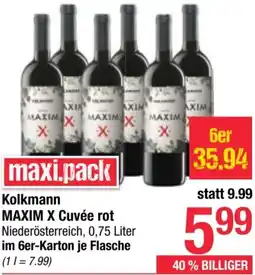 Maximarkt Kolkmann MAXIM X Cuvée rot Angebot