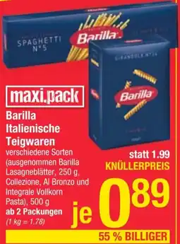 Maximarkt Barilla Italienische Teigwaren Angebot
