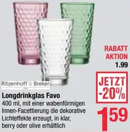 Maximarkt Longdrinkglas Favo Angebot