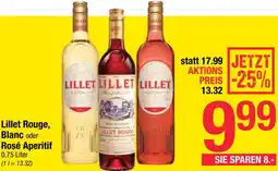 Maximarkt Lillet Rouge, Blanc oder Rosé Aperitif Angebot