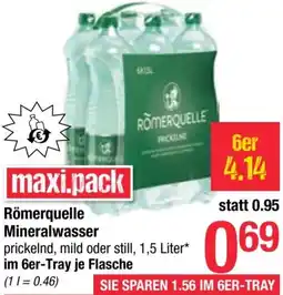 Maximarkt Römerquelle Mineralwasser Angebot