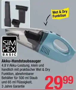 Maximarkt Akku-Handstaubsauger Angebot