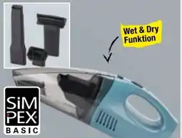 Maximarkt Simpex Basic Akku-Handstaubsauger Wet & Dry Angebot