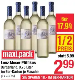 Maximarkt Lenz Moser Pfiffikus Angebot