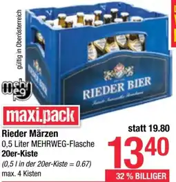 Maximarkt Rieder Märzen Angebot