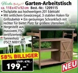Norma Garten-Arbeitstisch Angebot