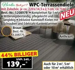 Norma WPC-Terrassendiele mit Zubehör Angebot