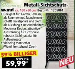Norma Metall-Sichtschutz- wand Angebot