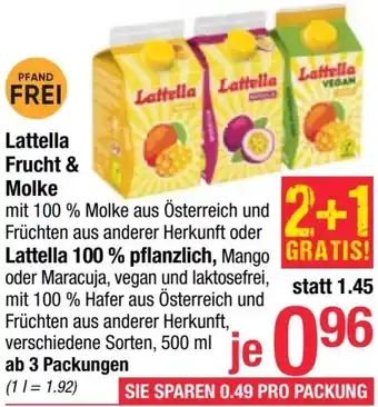 Maximarkt Lattella Frucht & Molke Angebot