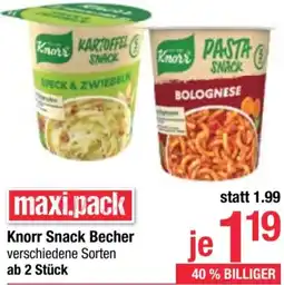 Maximarkt Knorr Snack Becher Angebot