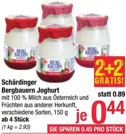 Maximarkt Schärdinger Bergbauern Joghurt Angebot
