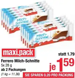 Maximarkt Ferrero Milch-Schnitte Angebot