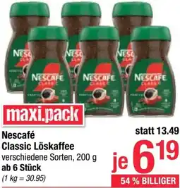 Maximarkt Nescafé Classic Löskaffee Angebot