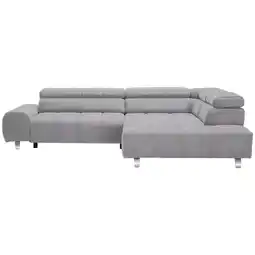 XXXLutz Ecksofa in Webstoff Hellgrau Angebot