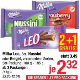 Maximarkt Milka Leo, Nussini oder Riegel Angebot