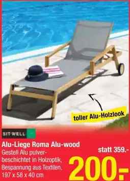 Maximarkt Alu-Liege Roma Alu-wood Angebot