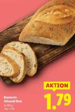 Lidl Rosmarin Olivenöl Brot Angebot