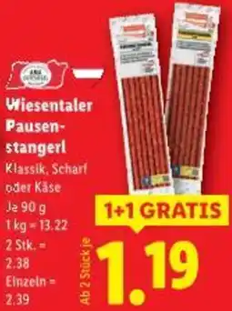 Lidl Wiesentaler Pausen- stangerl Angebot