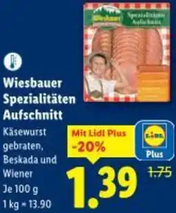 Lidl Wiesbauer Spezialitäten Aufschnitt Angebot