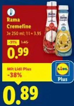 Lidl Rama Cremefine Angebot