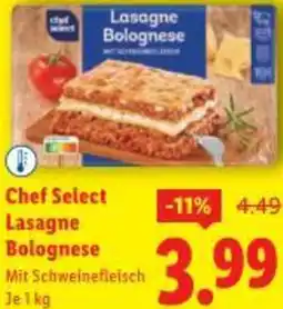 Lidl Chef Select Lasagne Bolognese Angebot