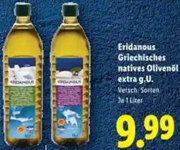 Lidl Eridanous Griechisches natives Olivenöl extra g.U. Angebot