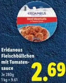 Lidl Eridanous Fleischbällchen mit Tomaten- sauce Angebot