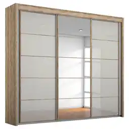 XXXLutz Schwebetürenschrank in Grau, Eichefarben Angebot